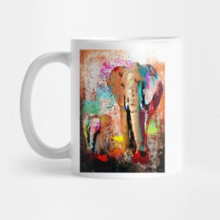 African Elephant Family Mug